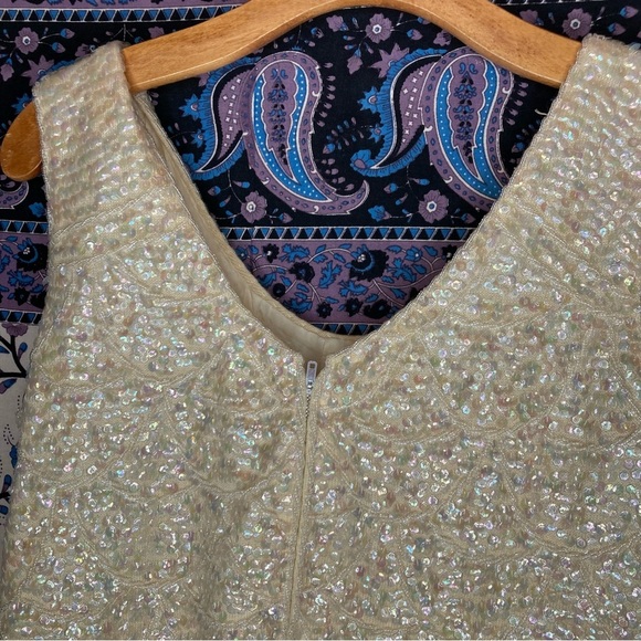 vintage wool sequin flapper tank - Picture 3 of 7